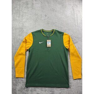 Nike Dri-FIT Shirt Mens Medium Green Long Sleeve 1/4 Zip Training FJ9549-342